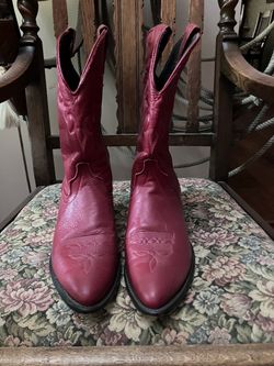 Red Justin Cowgirl boots