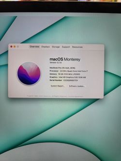 Macbook pro 15inch 2016