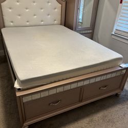 Rose Gold Full Size Bedroom Set