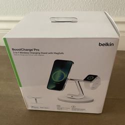 Brand New Belkin 3-in-1 Wireless Charger For Apple iPhone/watch/airpods