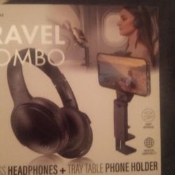 Bluetooth Headphones And A Phone Holder 
