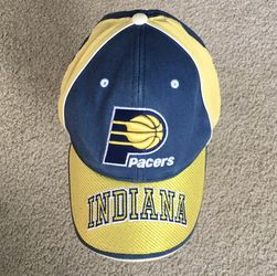 Vintage 1990s NBA INDIANA PACERS Embroidered Team Hat Cap Adjustable Strapback
