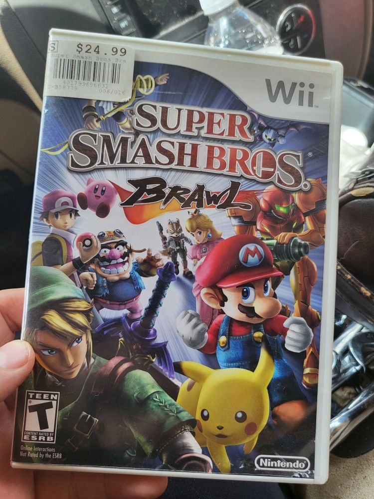 Nintendo Wii super smash Bros brawl Game Complete excellent condition.