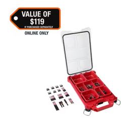 Milwaukee SHOCKWAVE Impact Duty Alloy Steel Screw Driver Bit Set with PACKOUT Case (100-Piece) @Mil-971