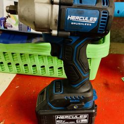 Hercules 3/8 impact wrench & 5 ah battery & charger