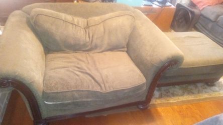 love seat and ottoman