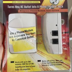 Wireless Phone/Modem Jack System