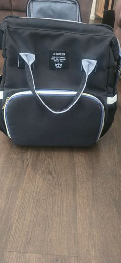 Diaper Bag Backpack, Multifunctional Baby Changing Bag with Foldable Crib &Insulated Milk Bottle Pockets, Large Capacity Portable Travel Backpack