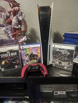 PS5 1 Controller 3 Games