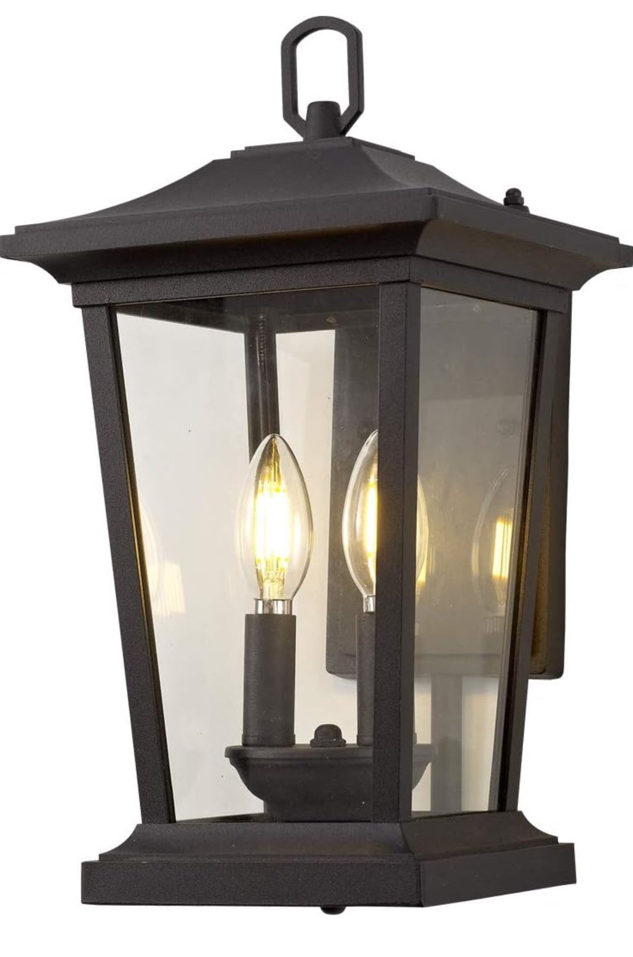 New Large Outdoor Wall Sconce, 2-Lights Lantern