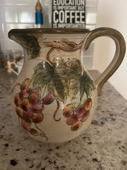 Chardonnay brand Otagiri ceramic pitcher