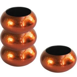 Set of 4 Napkin Rings-Copper


