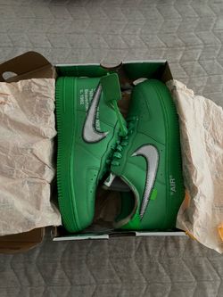 Off white Nike Air Force 1 low sp bk green