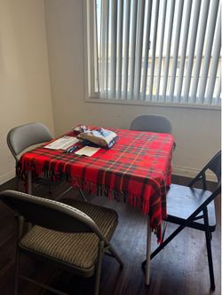 Folding Chairs and Table Set