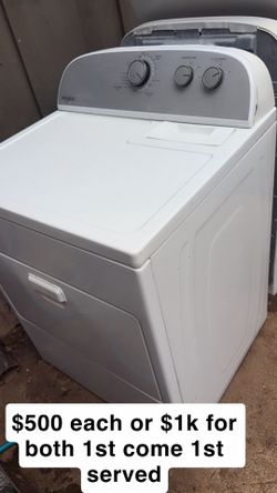 Whirlpool washer & dryer