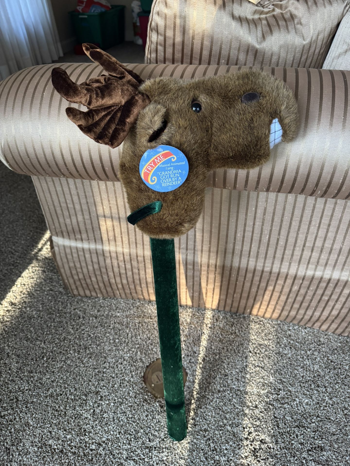 Christmas Musical Moose stick