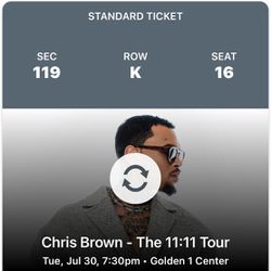 Chris Brown Ticket
