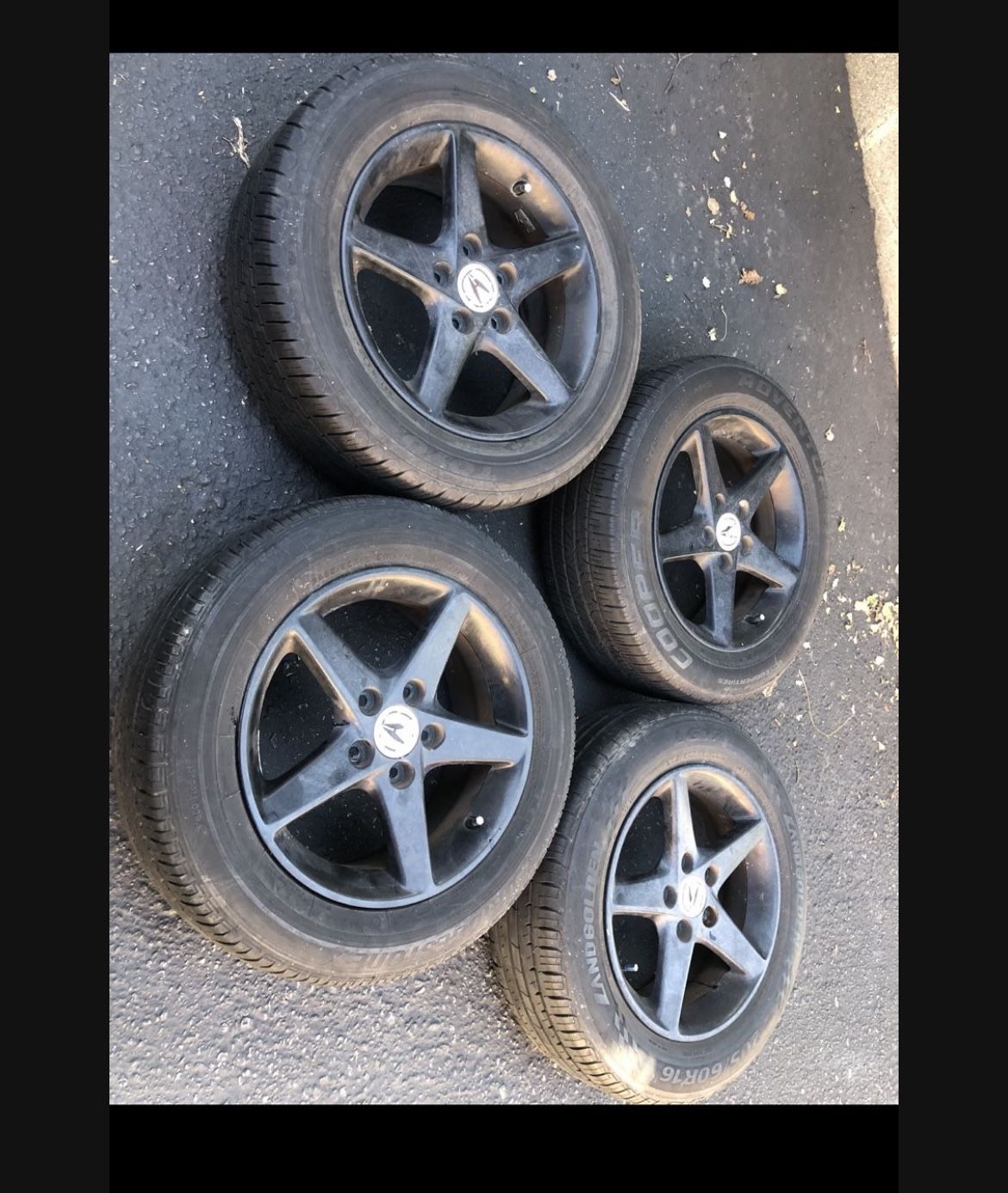 4 - 205/60r16 5x4.5 Stock Acura Rsx Type S Accord Civic Scion Xb Tc Toyota Civic Camry Kia Optima Rims Wheels Good 80% Treads Tires!