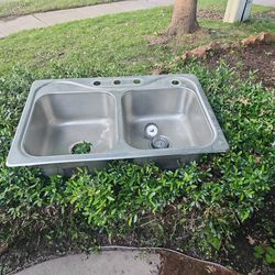 Standard Stainless Double Sink Used 