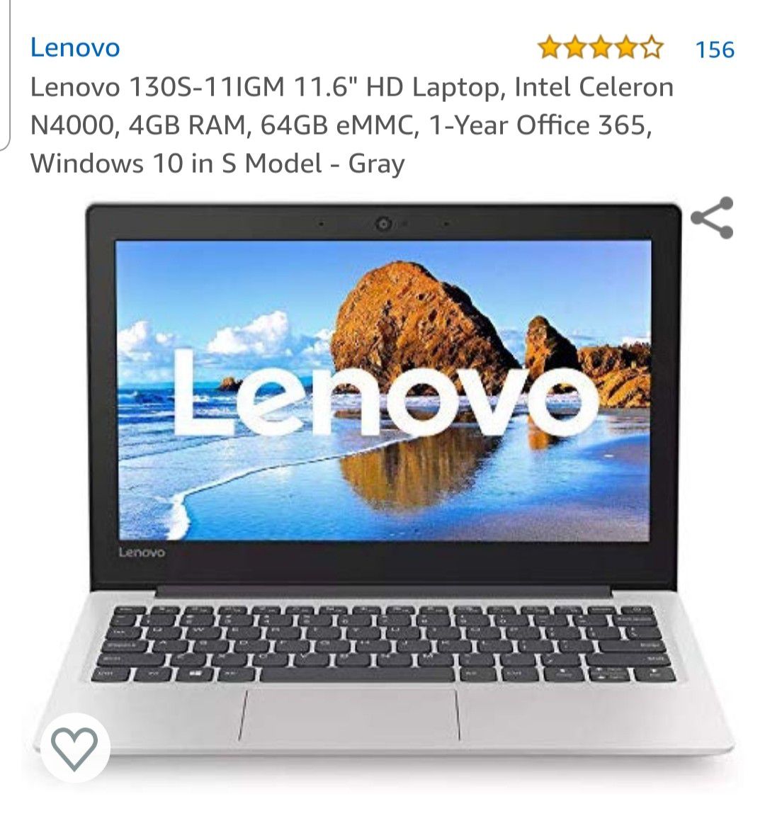 Lenovo notebook brand new just smaller then I wanted