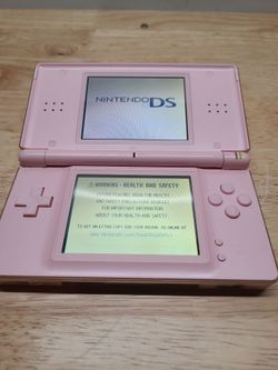 Working/broken ds lite pink with 4 games