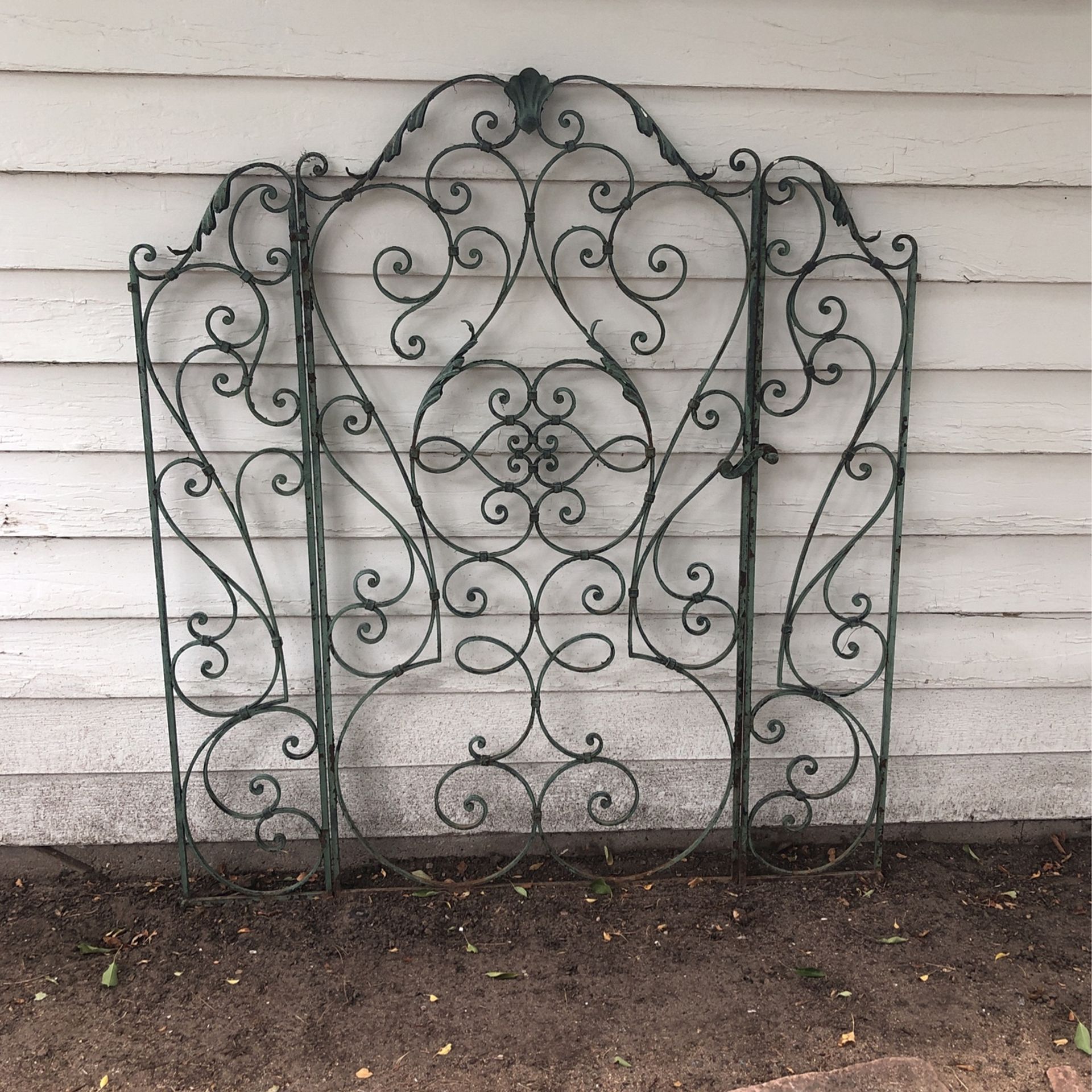 Antique French Iron Garden Gate