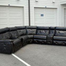 Sofa/Couch Sectional - Leather - Recliners - Delivery Available 🚛