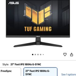 ASUS TUF Gaming 27” Monitor 180hz