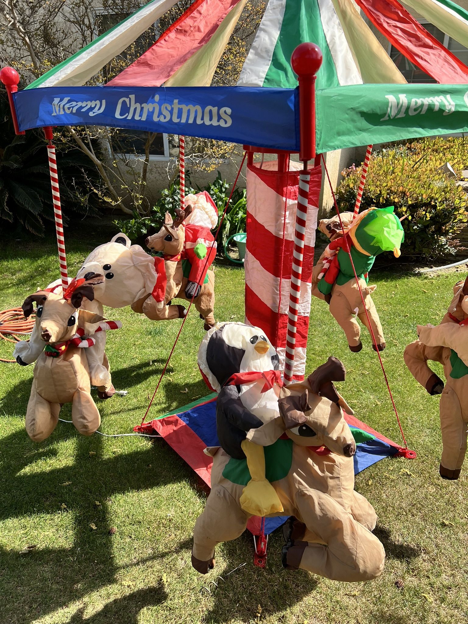 Christmas Carousel Yard Decor