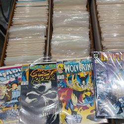 Comic Books 3 Long Boxes 650+ Comics Marvel Dc Vintage Thor Ghost Rider Variants+