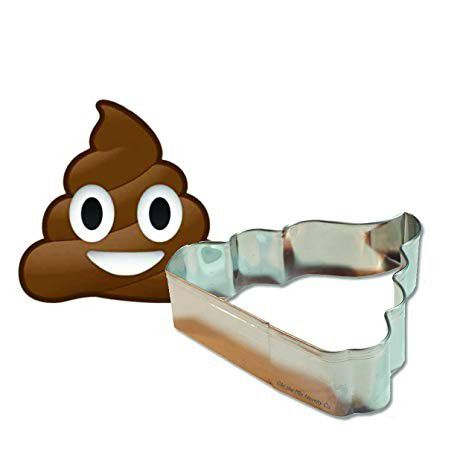 Poop emoji cookie cutters set *2 piece* and poop emoji silicone mold *1 piece*
