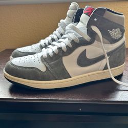 Jordan 1 Stonewash Black 10.5 Men’s 
