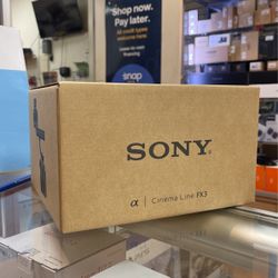 Sony FX3 Cinema Camera ••