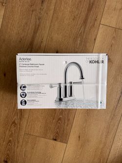 New Kohler Aderlee 4” Centerset Bathroom Faucet R21546-4D-CP