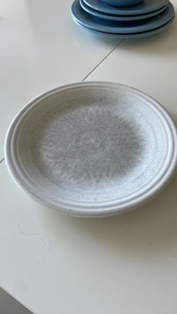 One white dinner plate Fiestaware
