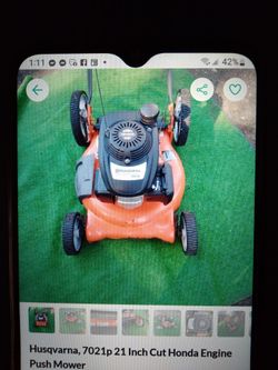 I Have A Husqvarna Model 7021p Push Mower, Rear Bag, Or Side Discharge, No Bag,  Fresh Tune UpHonda Strong Engine, 21 Inch Cut