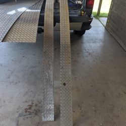 Two Aluminumin 5 Inches Wide 8 Ft Long Side Stripping Or For Whatever You Might Want It For $20 For Both