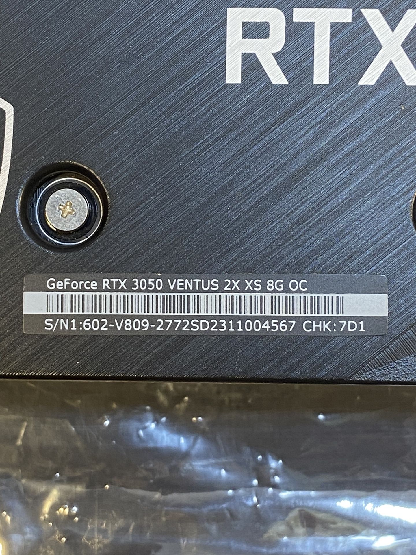 GPU MSI GeForce RTX 3050 VENTUS 2X XS 8G OC (READ Description Computer Pc)