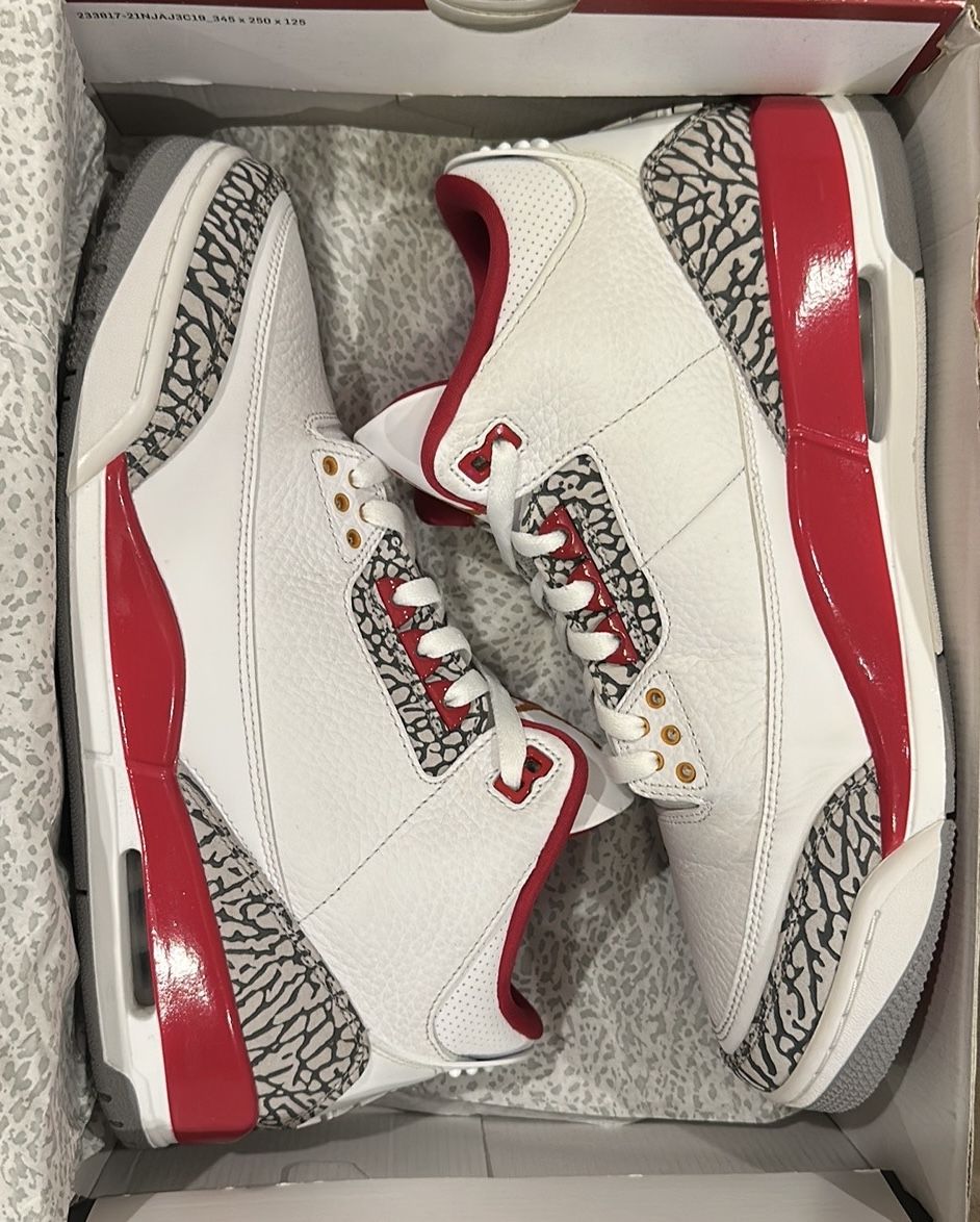 Jordan 3 Retro “Cardinal Red” 