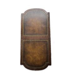 Antique Coffee Table Weiman Leather Top - With Extension Leaf