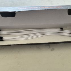 2x 6 - Pin GPU VGA Graphics Card White Cable Extensions