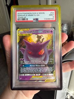 Gengar & Mimikyu GX PSA 9 Pokémon Card