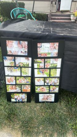Black Multi-Opening Collage Photo Frames (Set of 2)