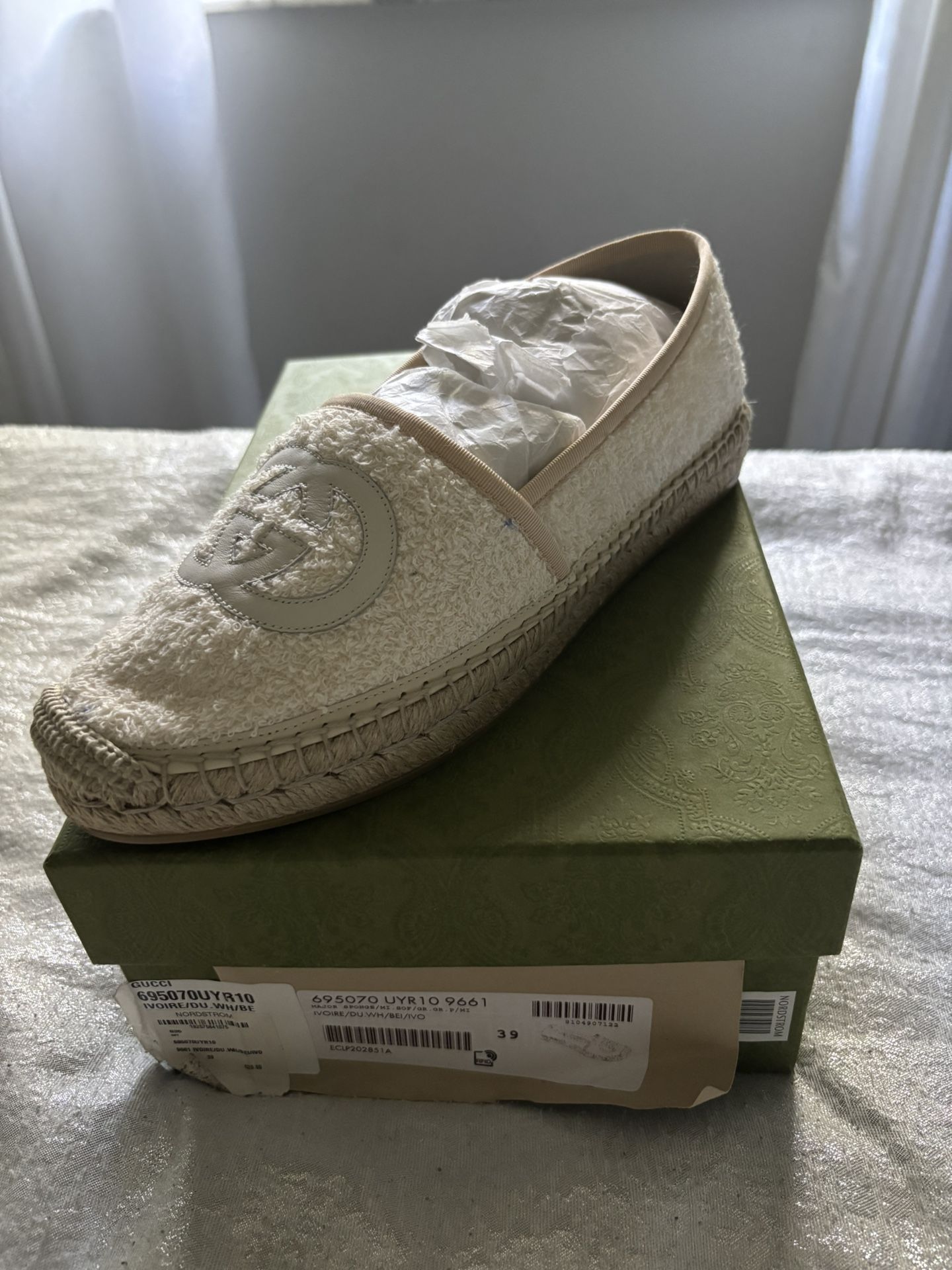 (WMNS) Gucci Interlocking G Espadrille 'White'