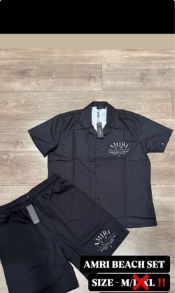 Black Amiri beach set Medium