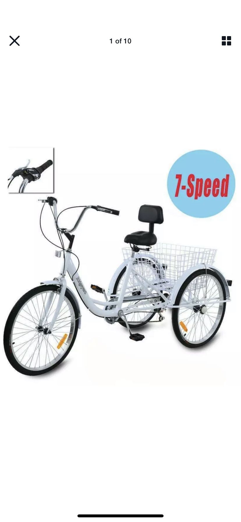 Tricycle for sale white