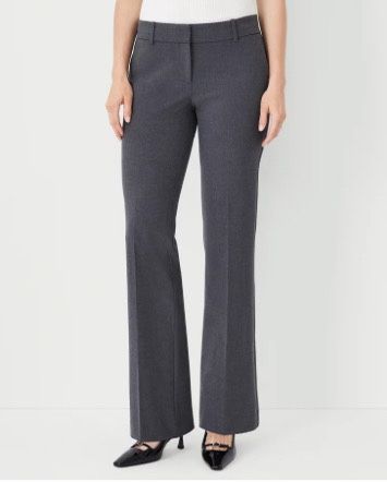 Ann Taylor Size 12 gray Curvy Trousers Stretch Pants