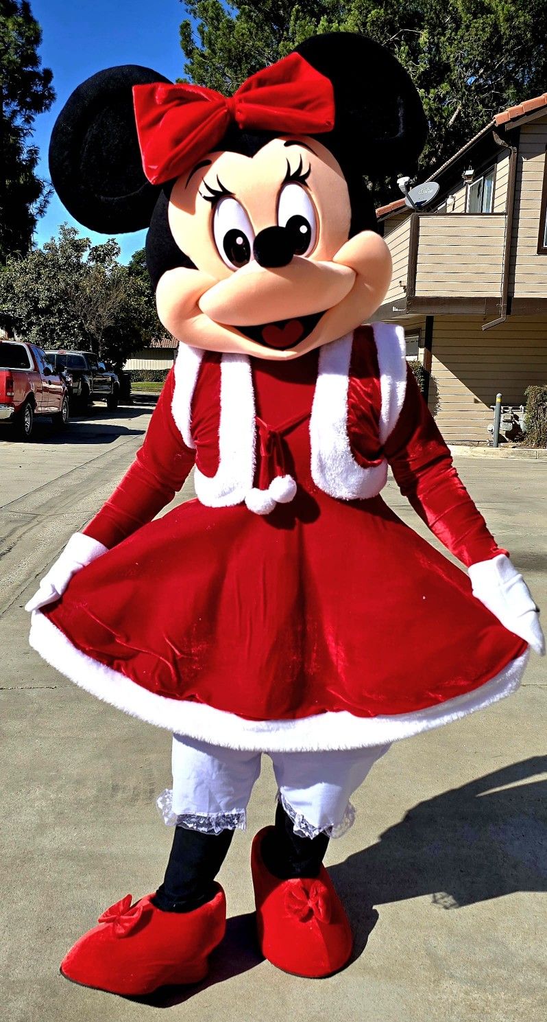 Adults Mrs Mouse Costume Xmas Party Cosplay Christmas Santa Fancy Dress Outfits