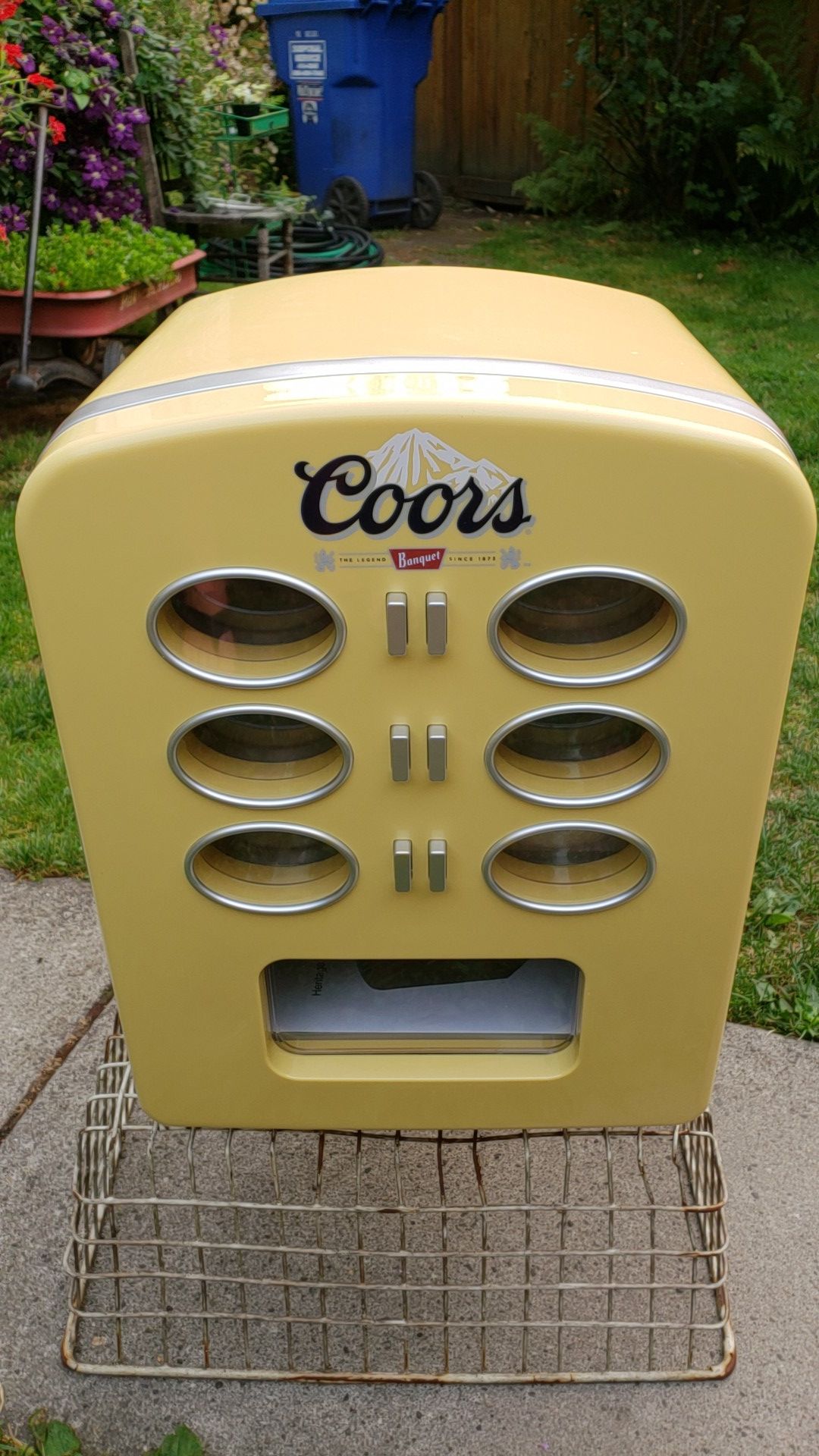 Brand New Coors Banquet Mini Fridge Beer Vending Machine