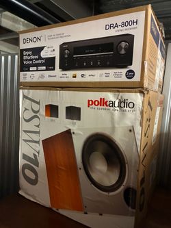Stereo subwoofer and receiver